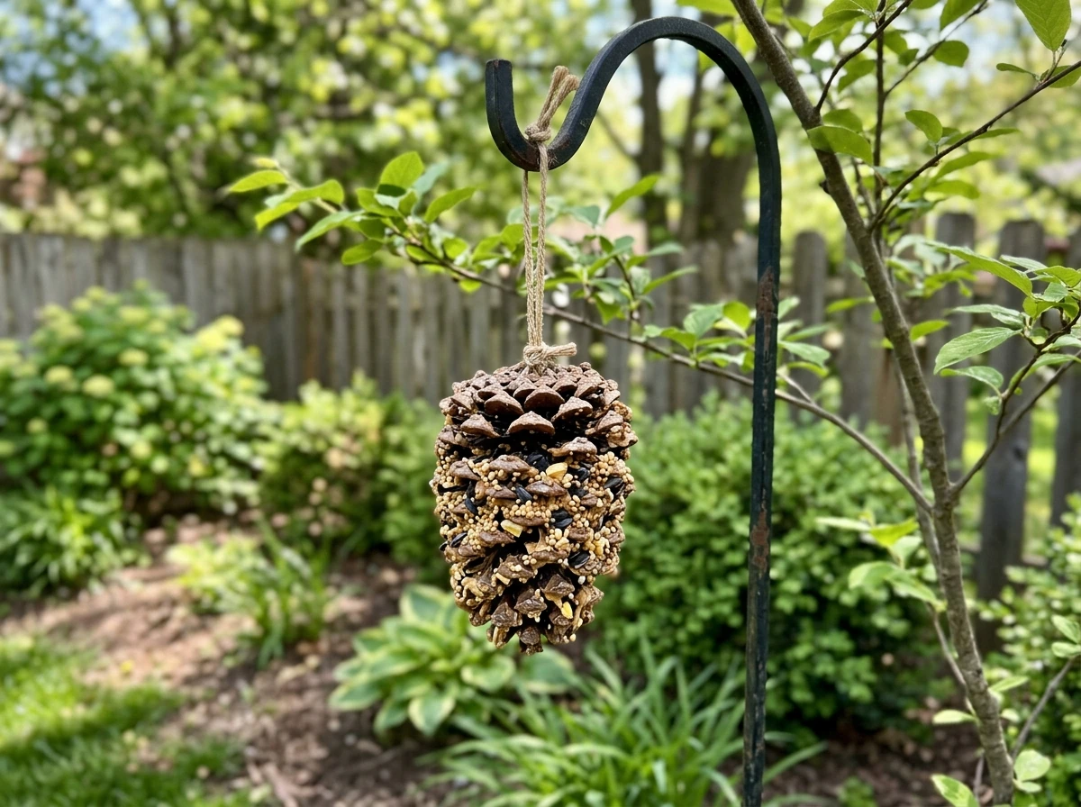 How to Make a Pinecone Bird Feeder Step by Step
