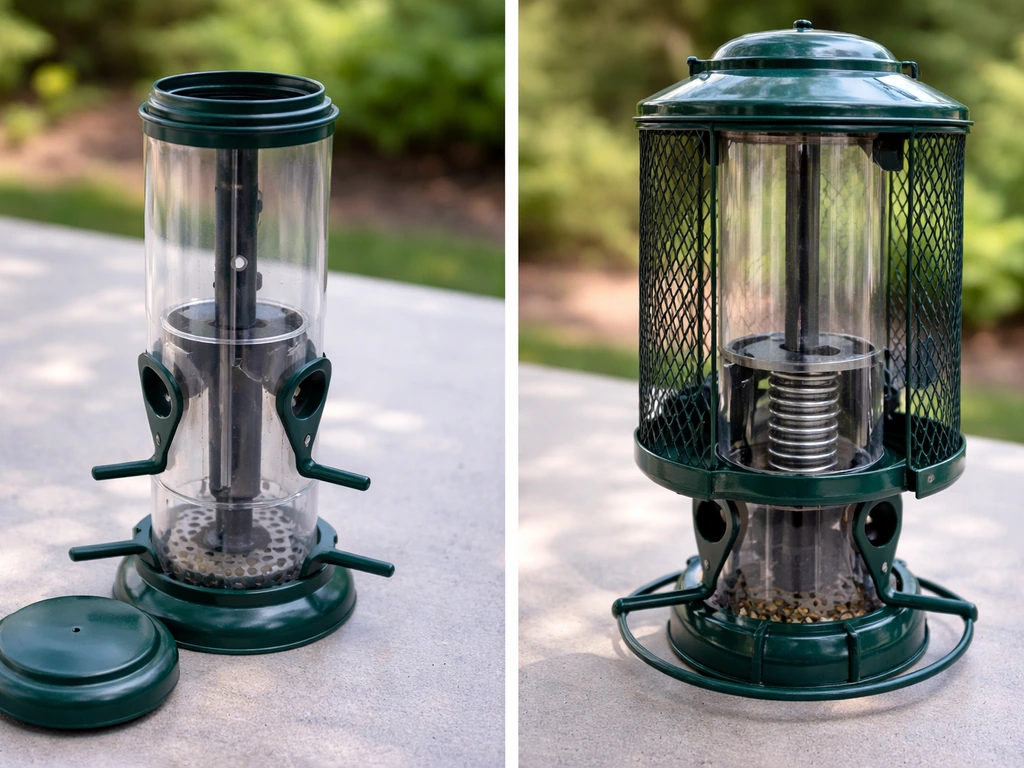 how to take apart bird feeder