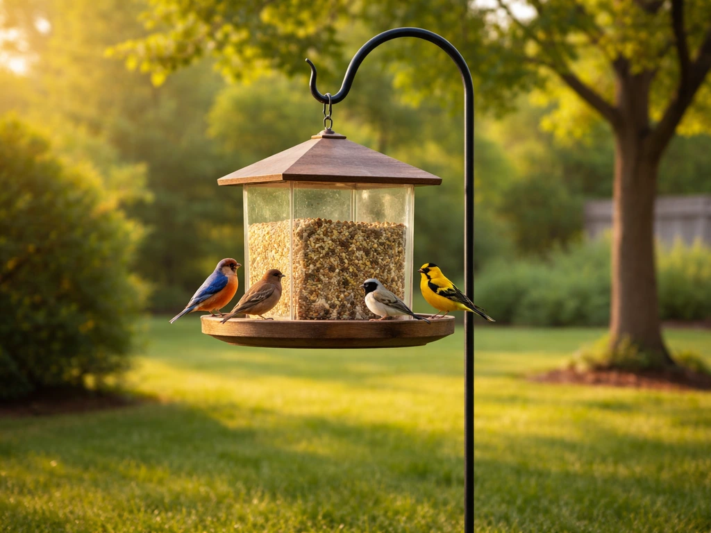 how to install a bird feeder