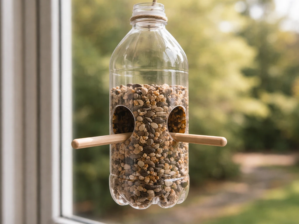 how to make bird feeders from plastic bottles