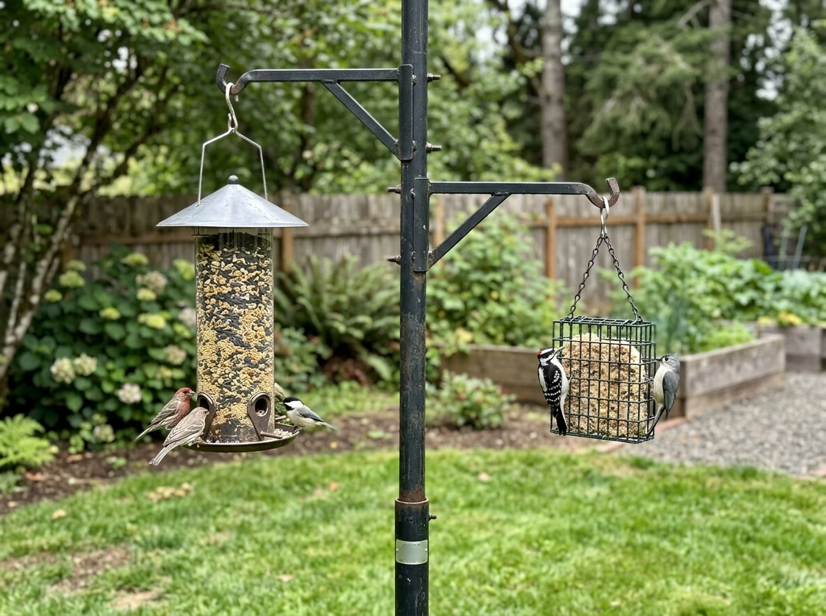 Multiple feeders on one pole with spaced mounting and enough capacity