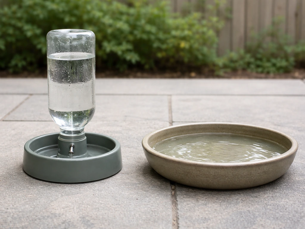 how to make bird feeder water