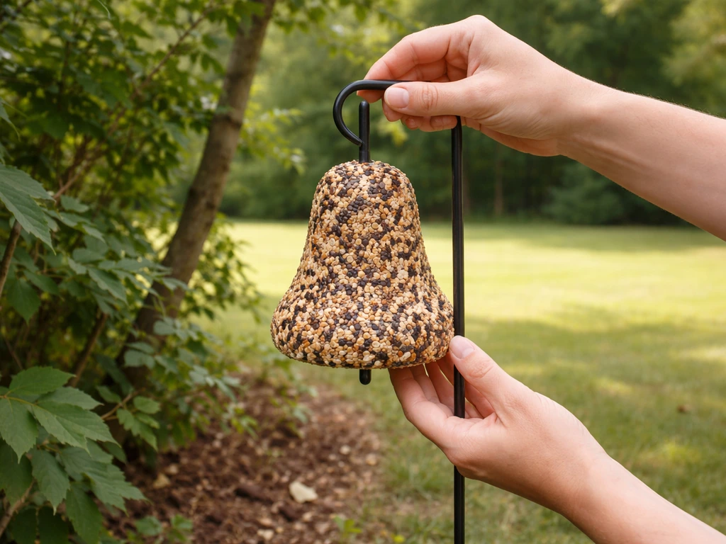 bird seed bell how to hang