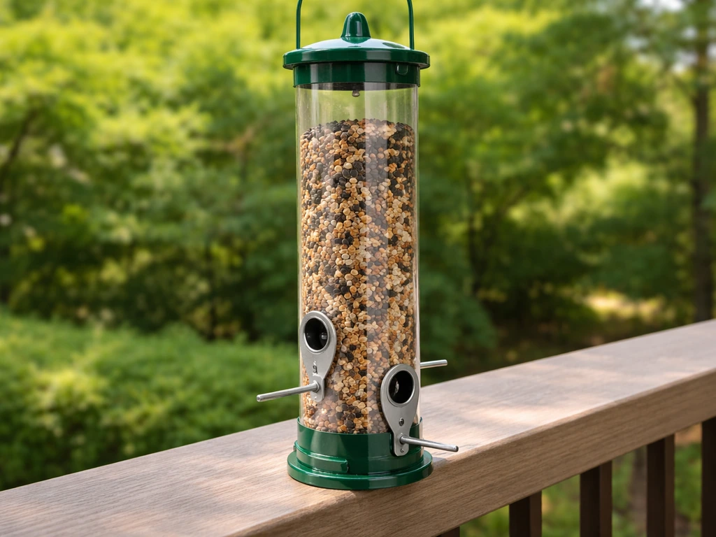 how to fill a bird feeder tube