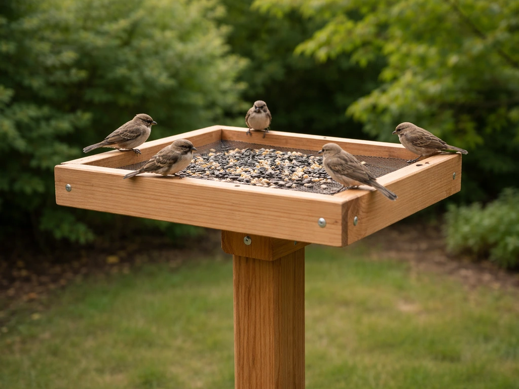 how to make a bird feeder tray