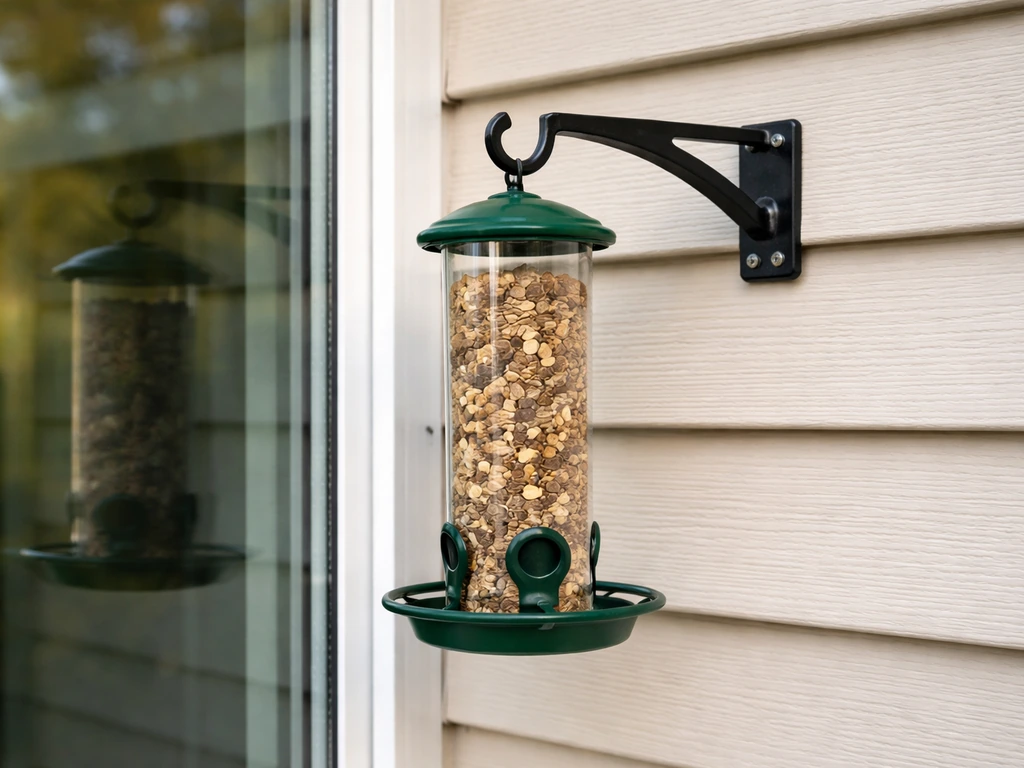 how to hang a bird feeder from a window