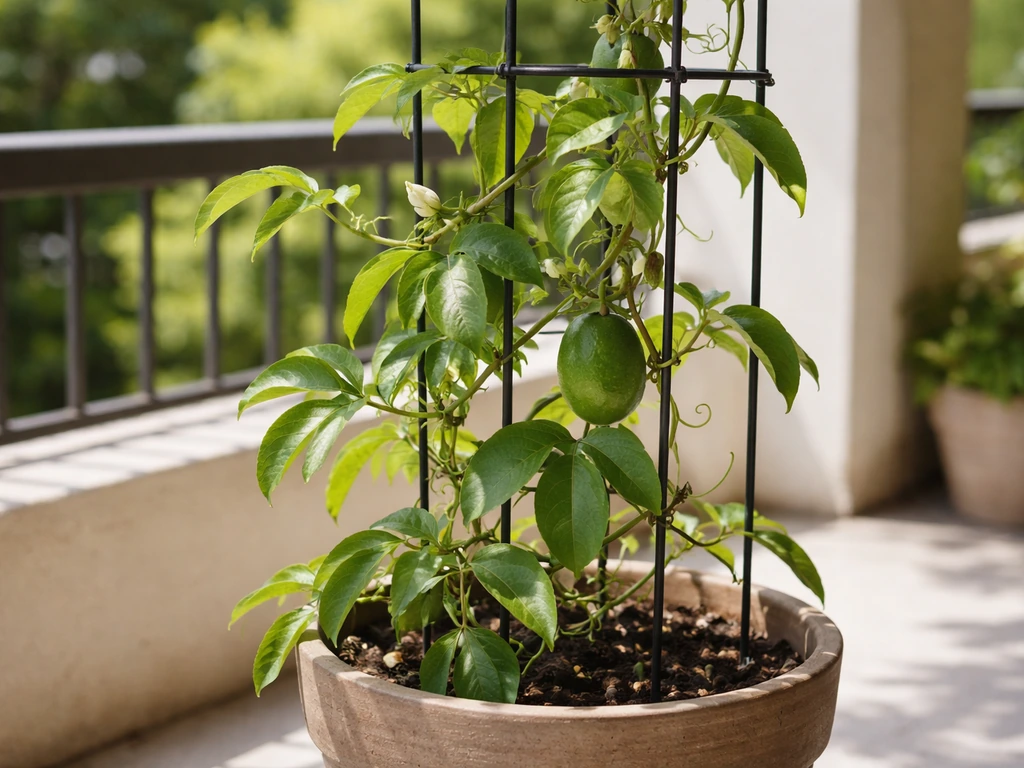 how to grow passion fruit in a pot