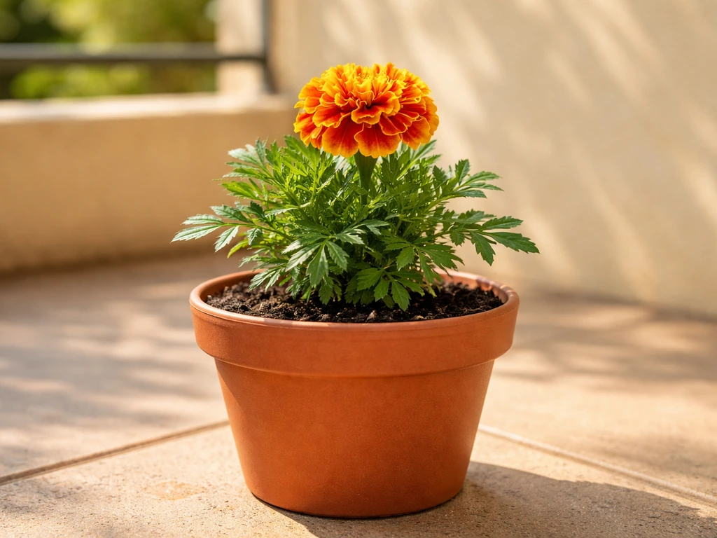 how to grow marigold in pots