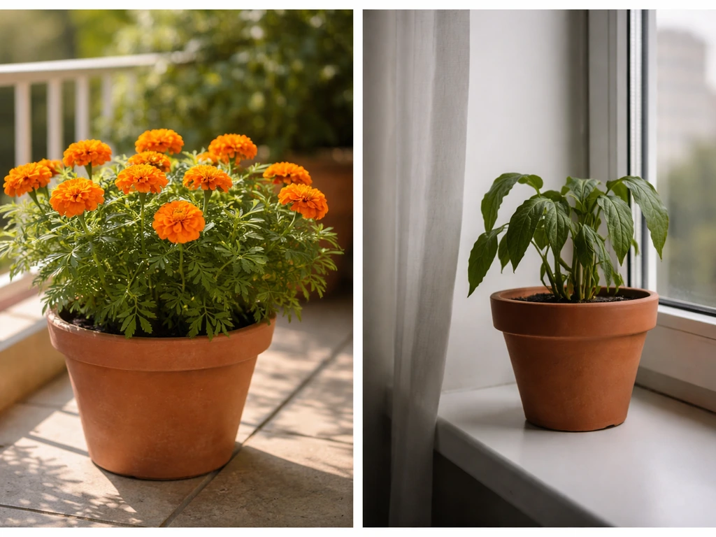 how to grow marigolds in a pot