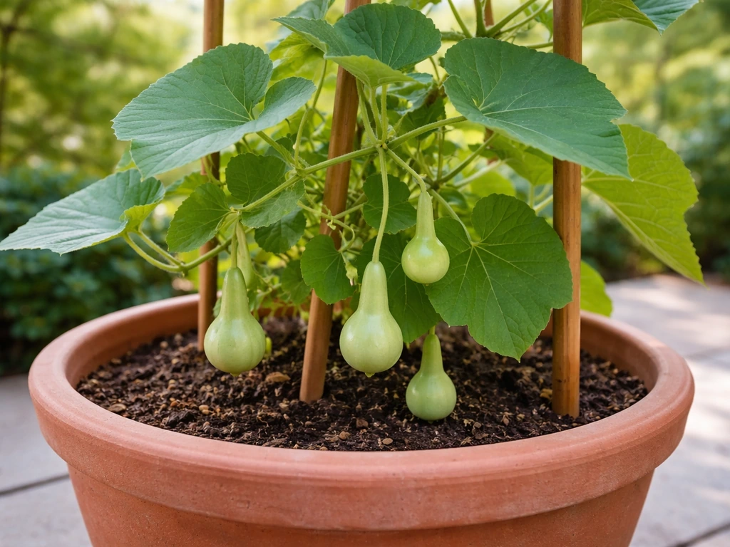 how to grow gourds in pots