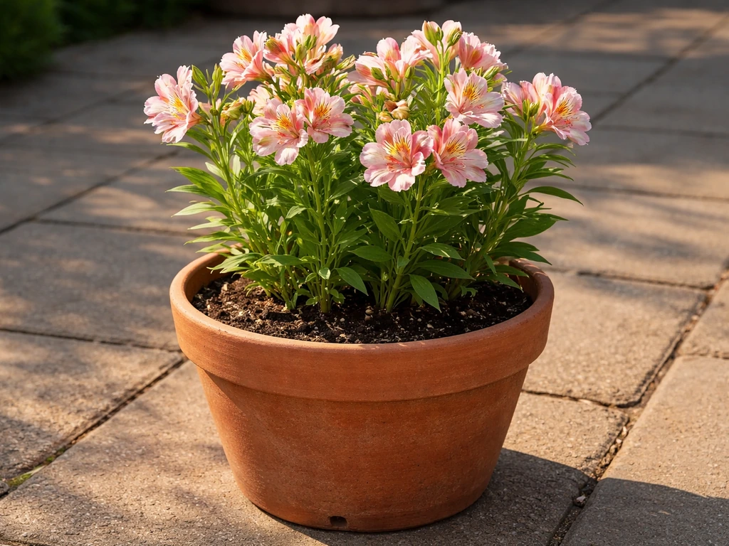how to grow alstroemeria in a pot