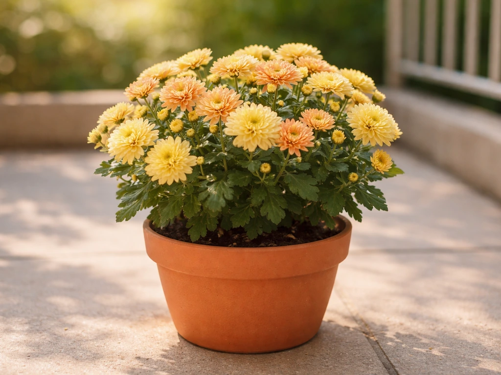 how to grow chrysanthemum in pots