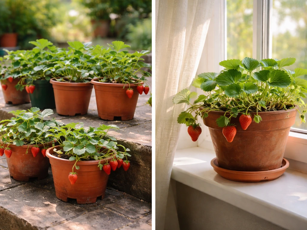 Strawberry Plants How to Grow in Pots Indoors or Outdoors