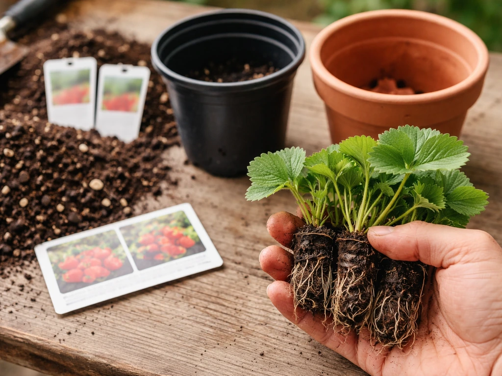 how to grow strawberry plants in pots