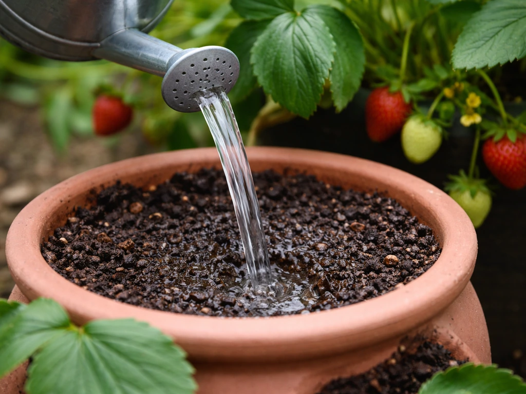 how to grow strawberry plant in pots