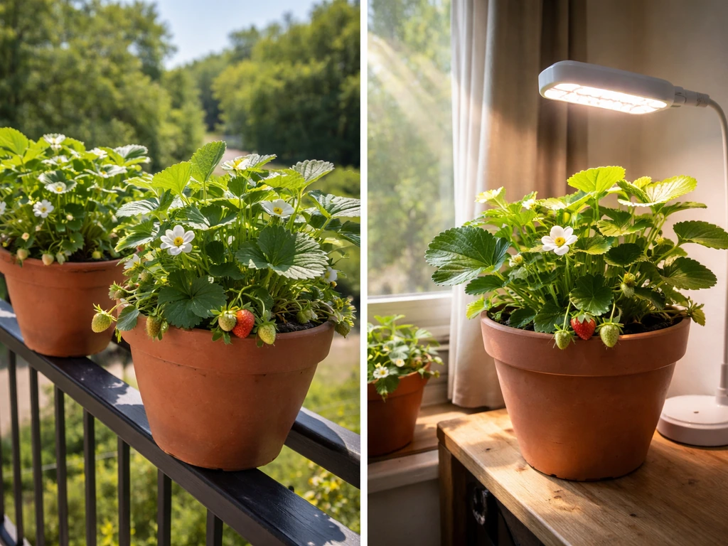 how to grow strawberry plants in a pot