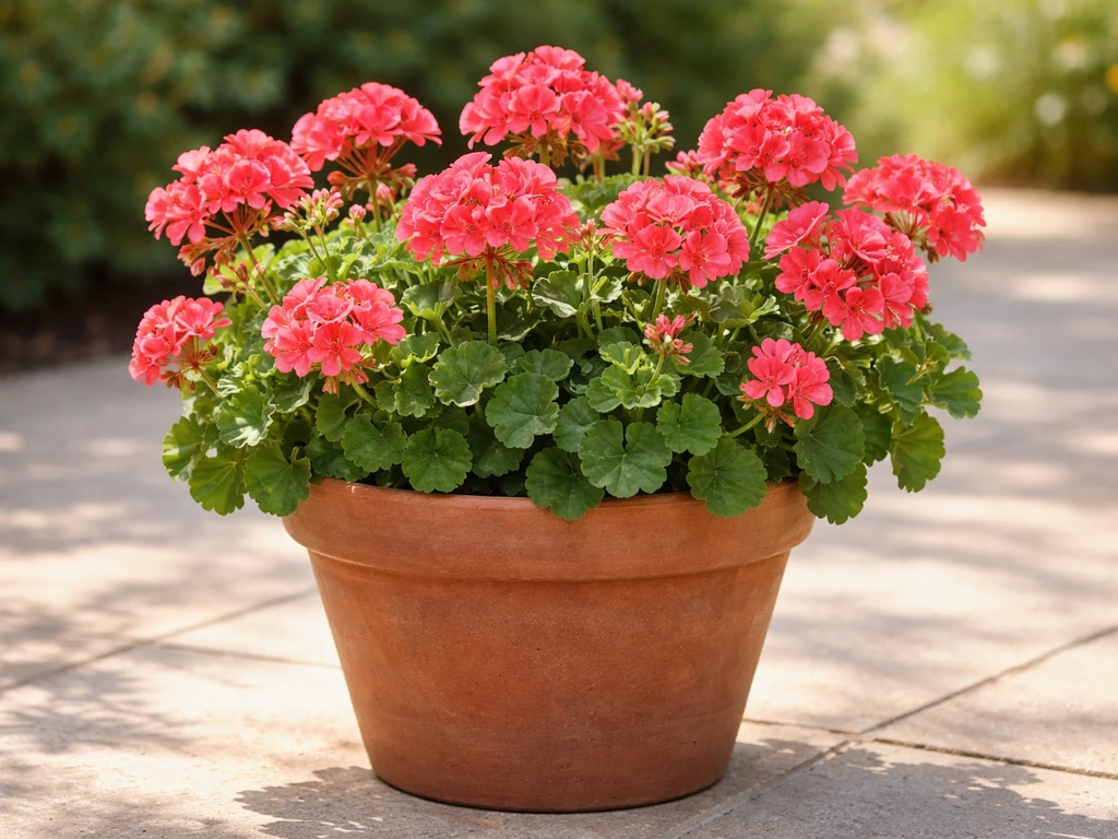 how to grow geranium in pots