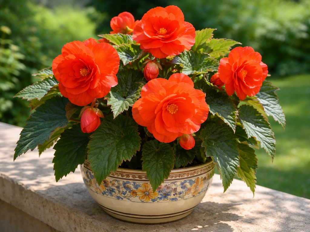 how to grow begonias in a pot