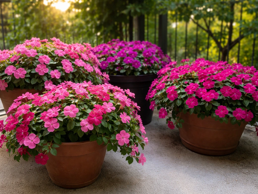 how to grow impatiens in a pot