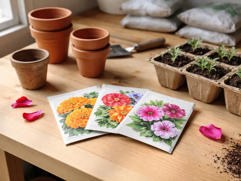 how to grow flowers in pots from seeds