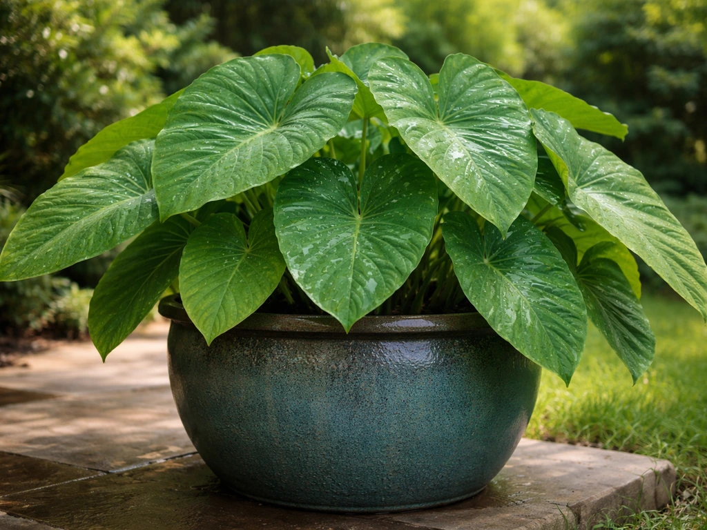 how to grow elephant ears in pots
