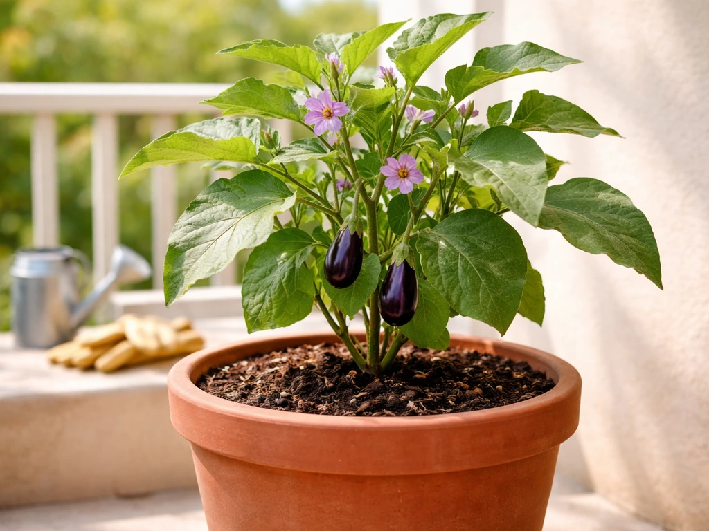 how to grow brinjal in pots