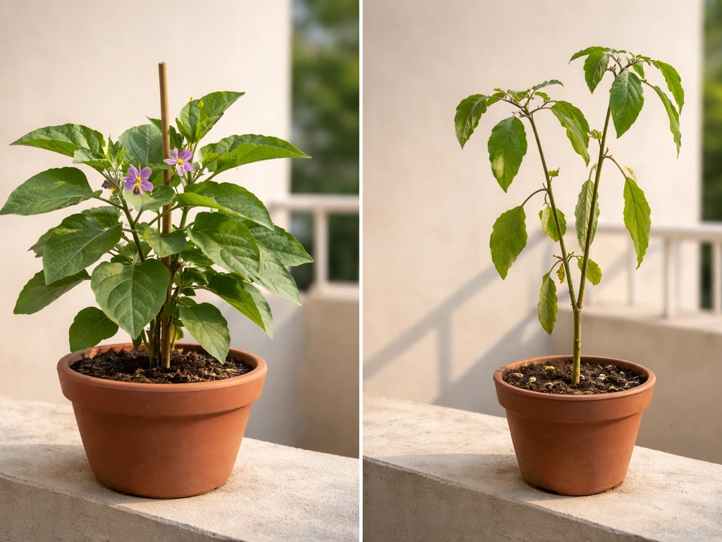 how to grow brinjal in a pot