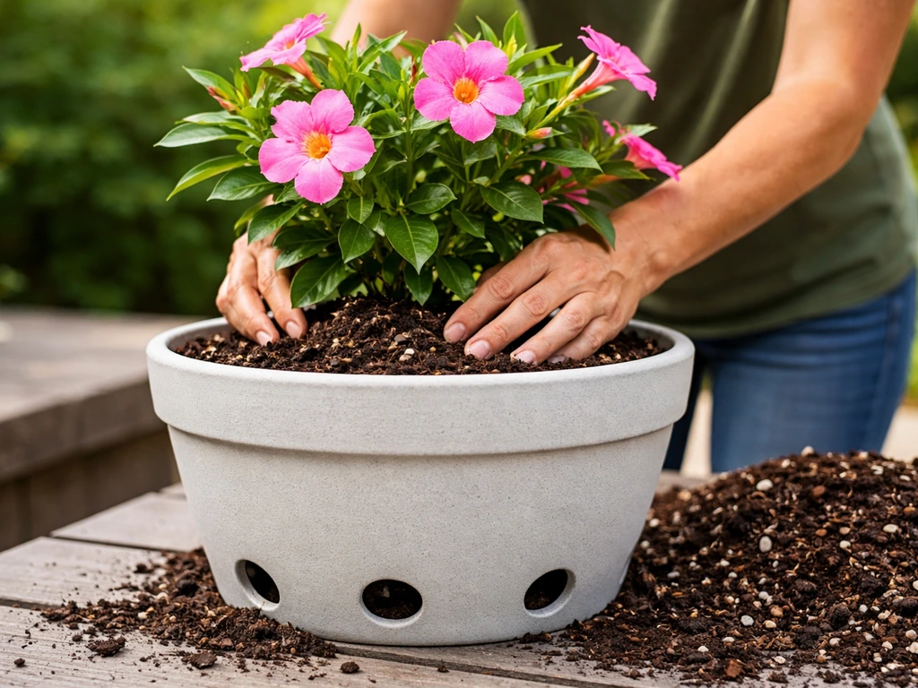 how to grow mandevilla in a pot