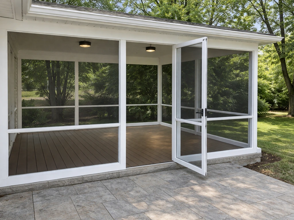 how to build a screened in porch on existing patio