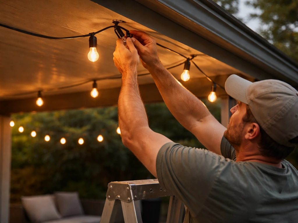how to light up a patio