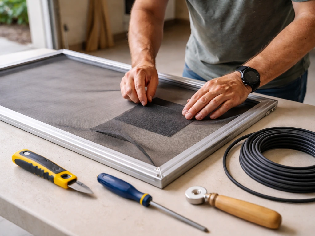 how to repair a patio screen