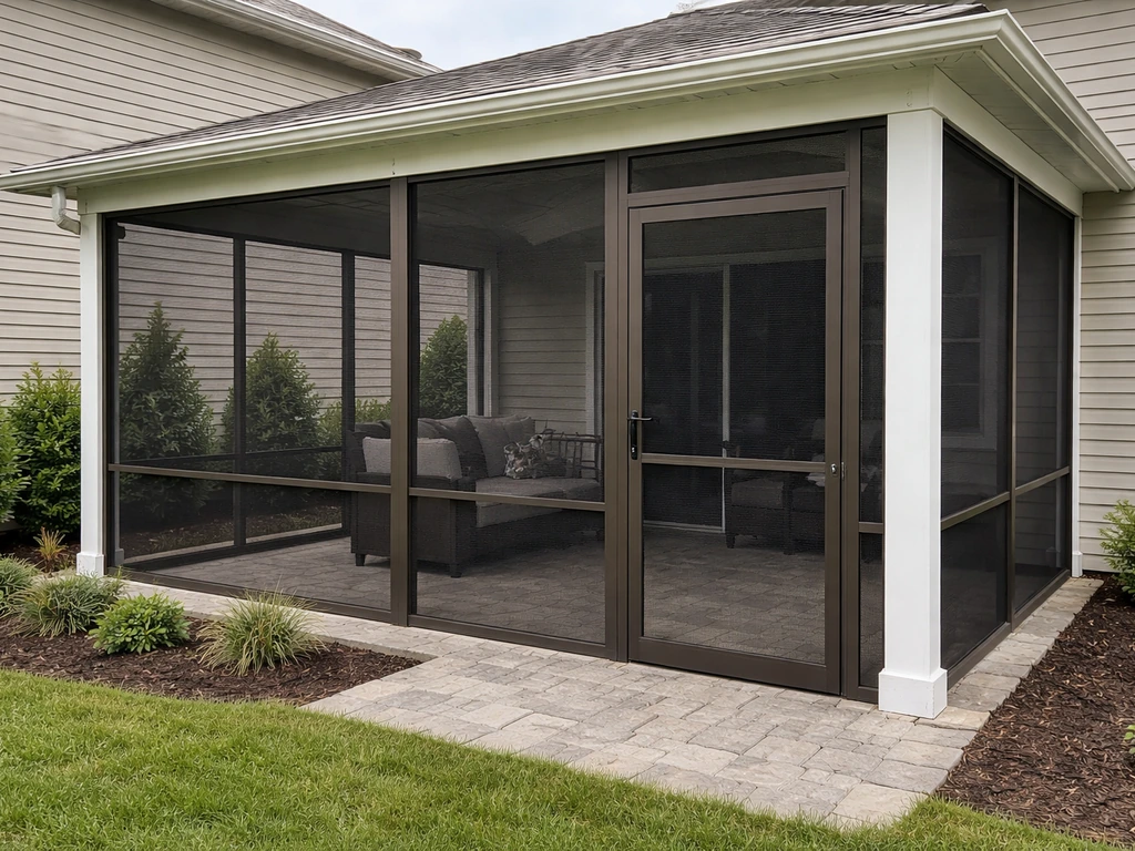 how to enclose a patio with screen