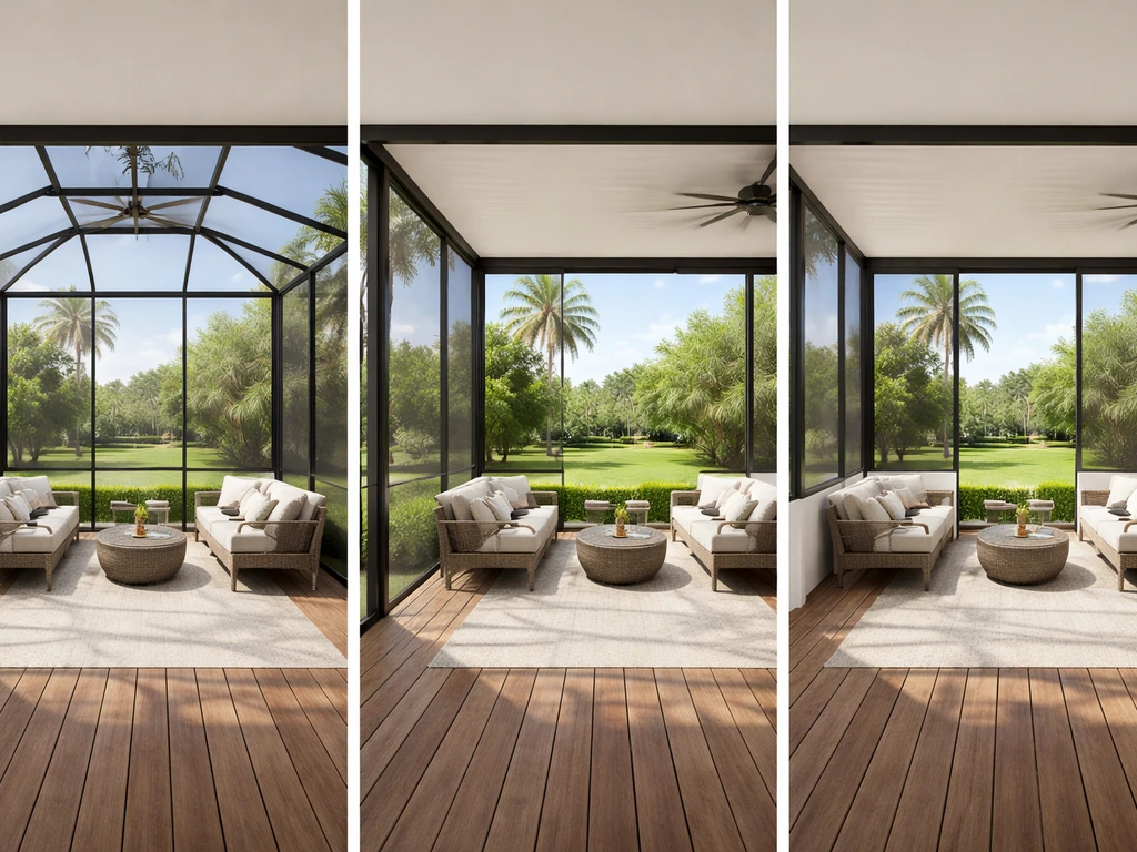 how to enclose patio with screen
