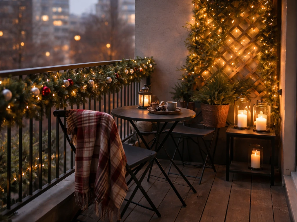 how to decorate patio for christmas