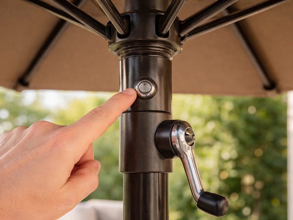 patio umbrella how to tilt