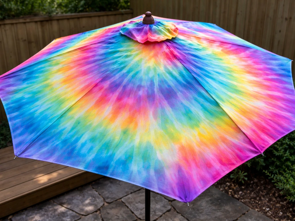 how to dye a patio umbrella