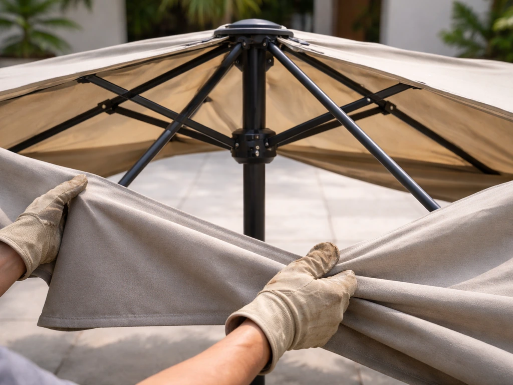 how to replace a patio umbrella canopy