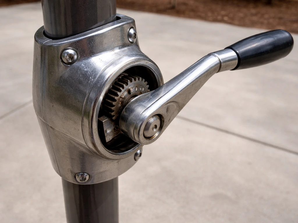 how to fix crank on patio umbrella