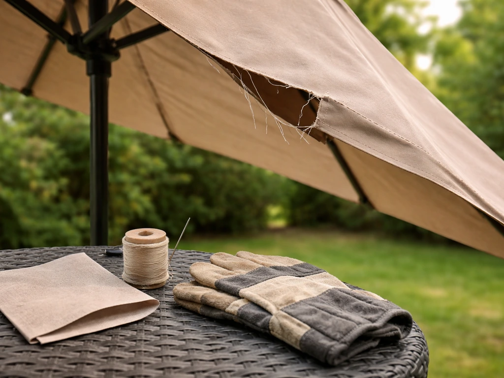 how to repair patio umbrella
