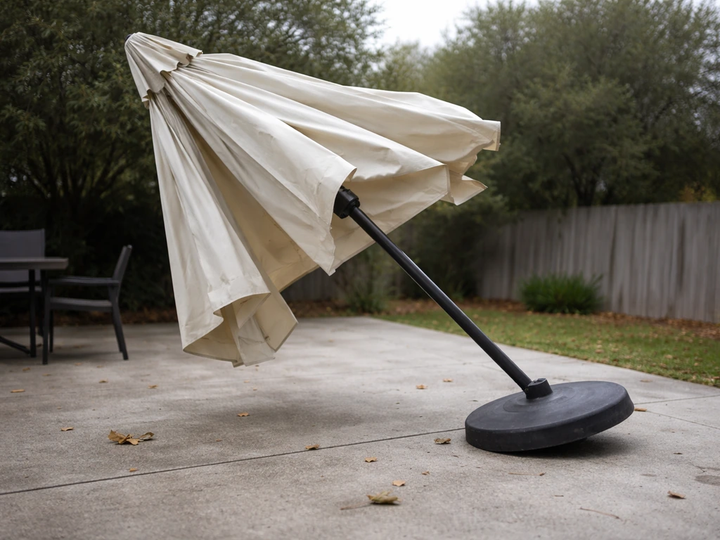 Patio Umbrella Tips Over: Fix Tilting, Base, and Wind Stability