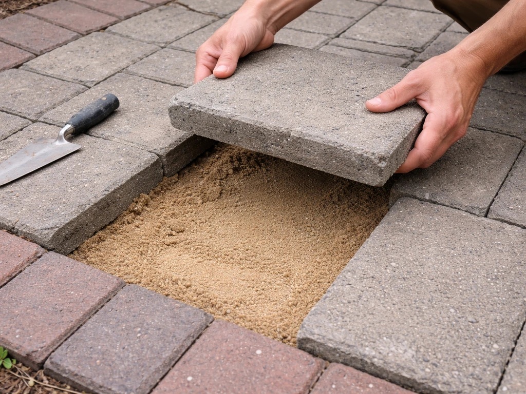 how to level out a patio