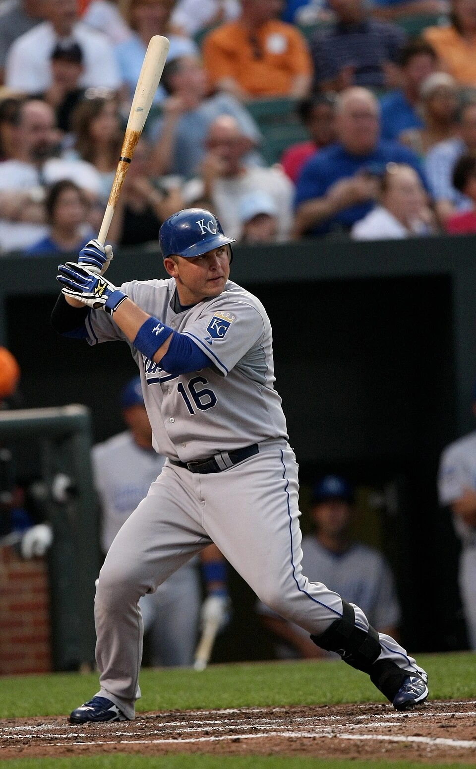 Billy Butler batting for the Kansas City Royals during a game