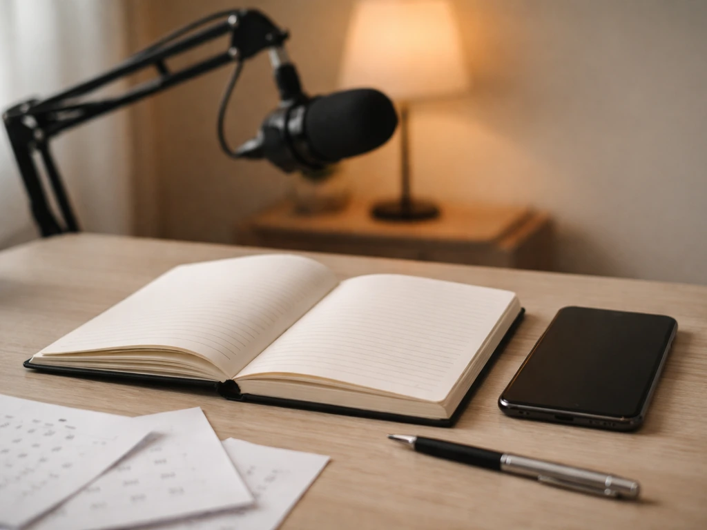 Minimal photo of an open notebook beside a smartphone showing dates, symbolizing timeline context