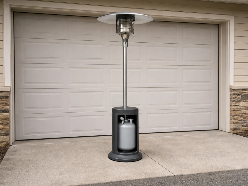 can you use patio heater in garage