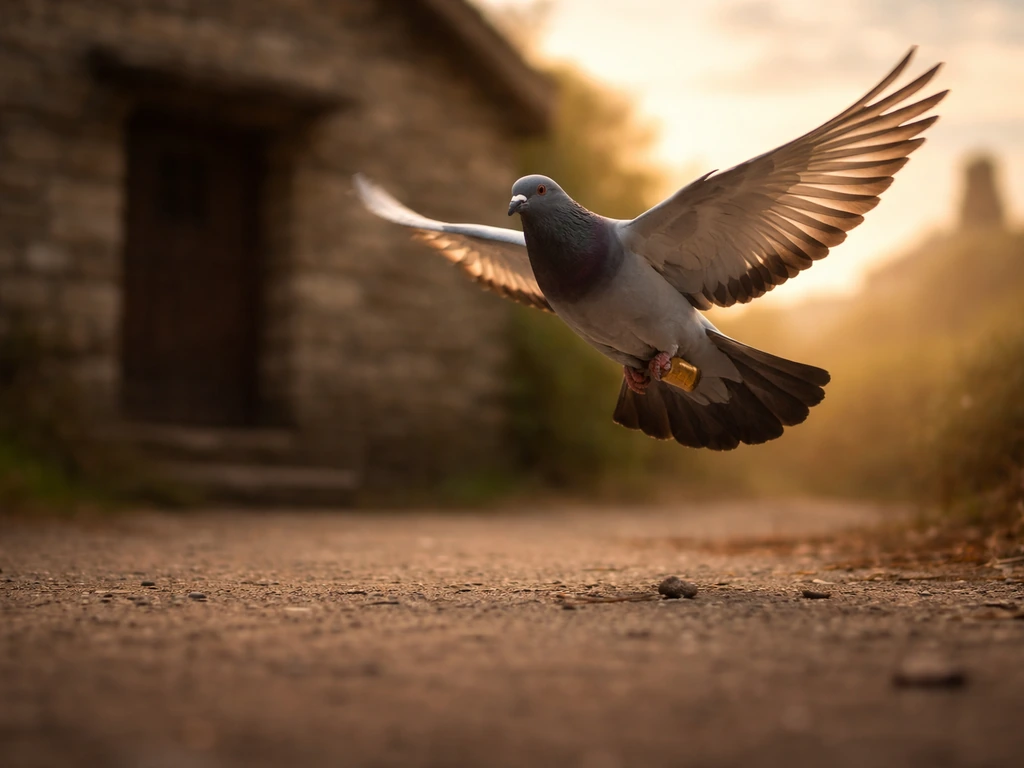 which bird is used to carry messages