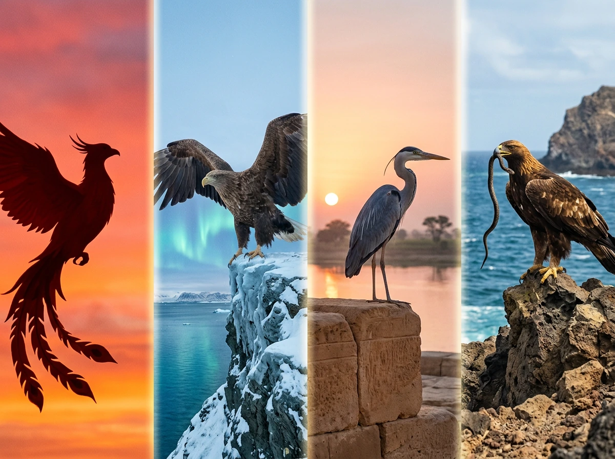 Which Divine Beast Is the Bird Symbolically