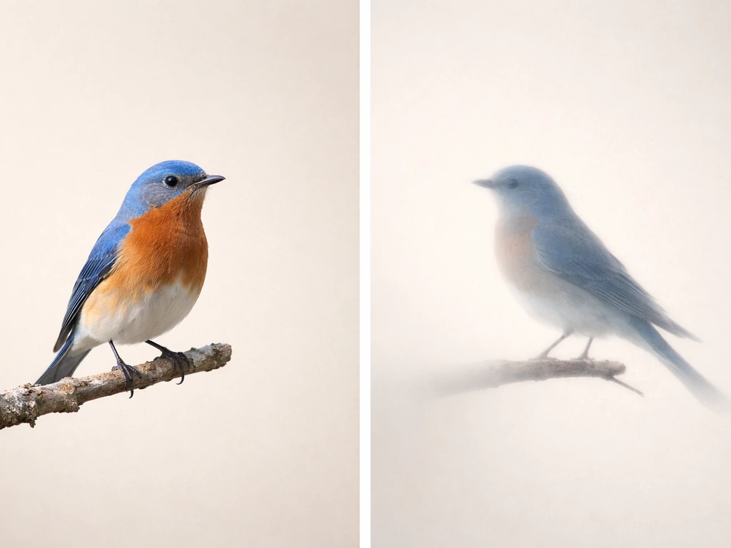 Two side-by-side bird images: one specific-looking single species vs a broader symbolic messenger bird archetype.