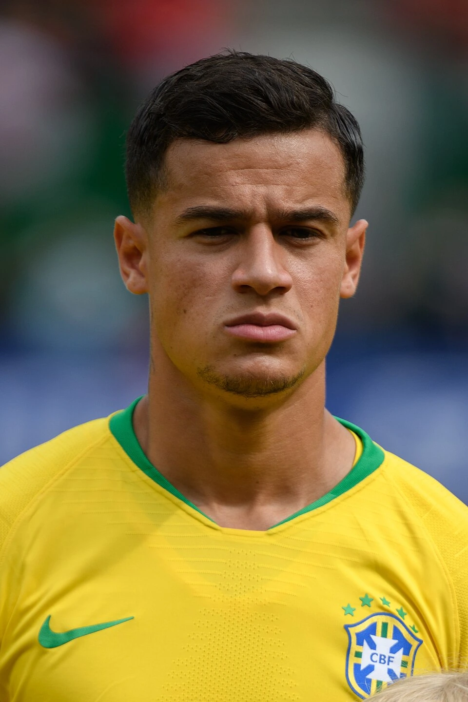 Philippe Coutinho in a Brazil national team jersey