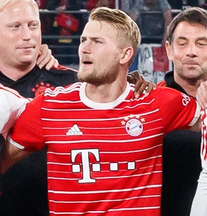 Matthijs de Ligt in a Bayern Munich match photo
