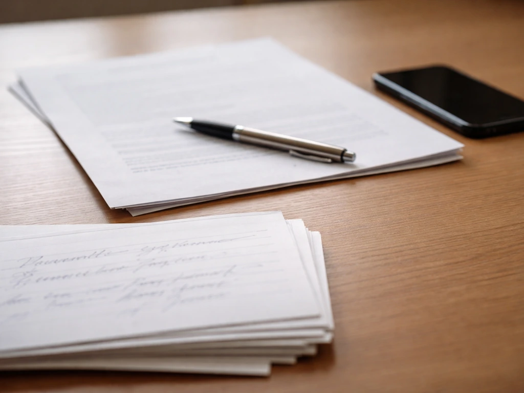 Close-up of a printed contract and handwritten payment notes beside a smartphone, symbolizing verified wages and deals.